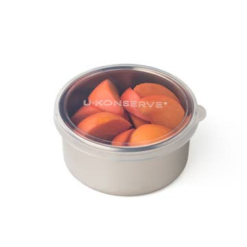 Round Nesting Containers- Clear Silicone Lids