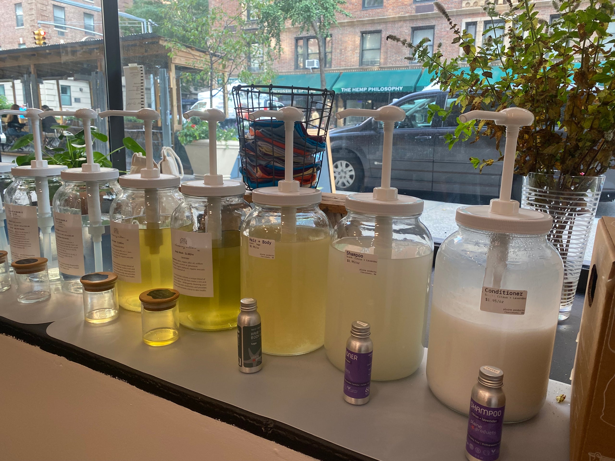 if you refill your shampoo bottle every month, you&#39;re helping to reduce 12 plastic bottles from waste a year!  Now add Conditioner + body wash... 36 bottles