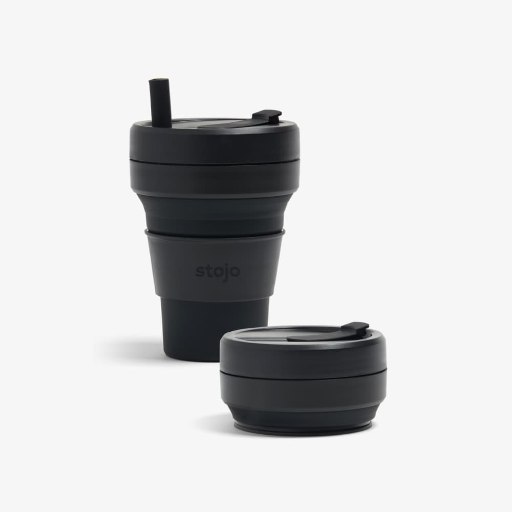 Stojo drinking cup collapsible in Ink color 16 oz
