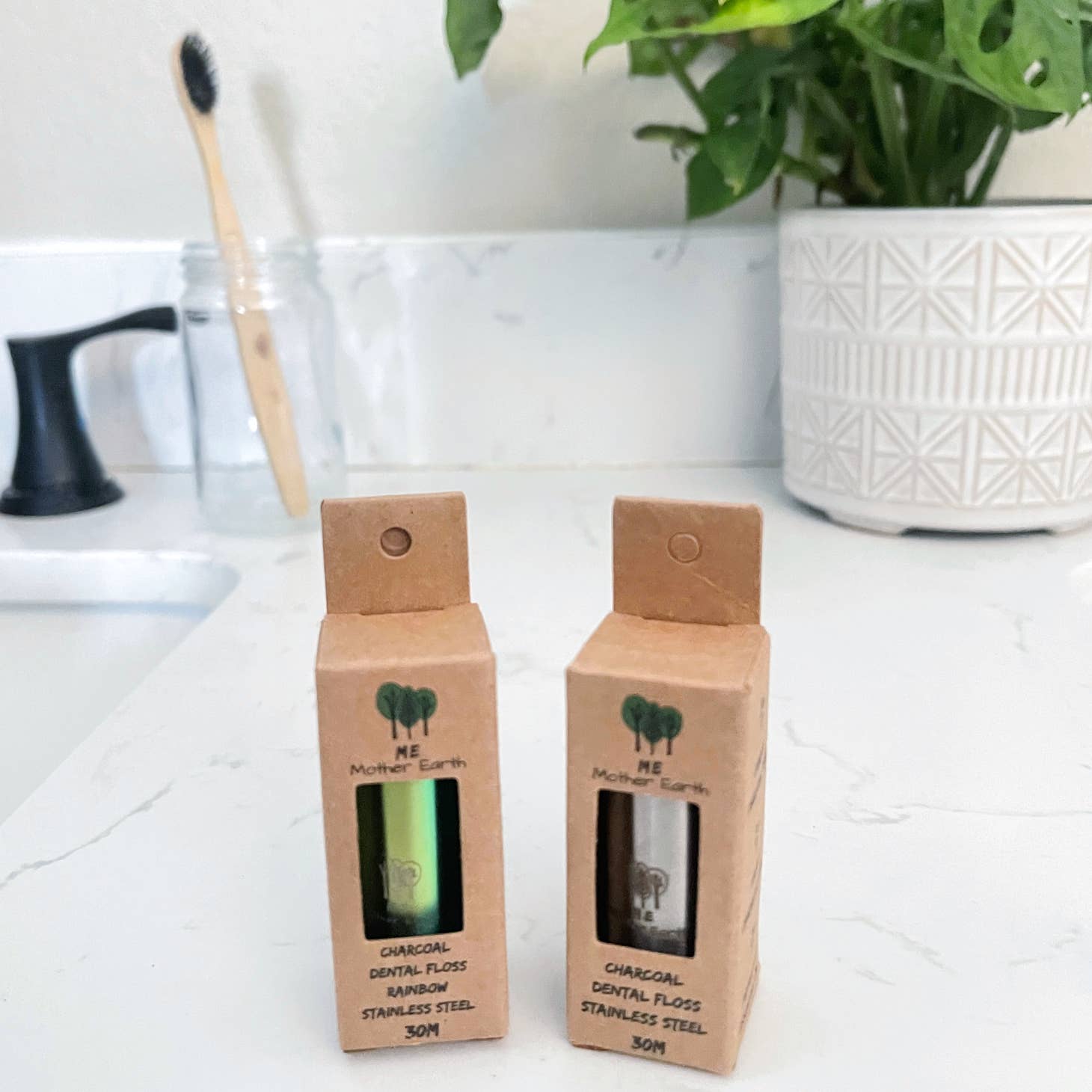 Vegan Biodegradable Floss--Steel