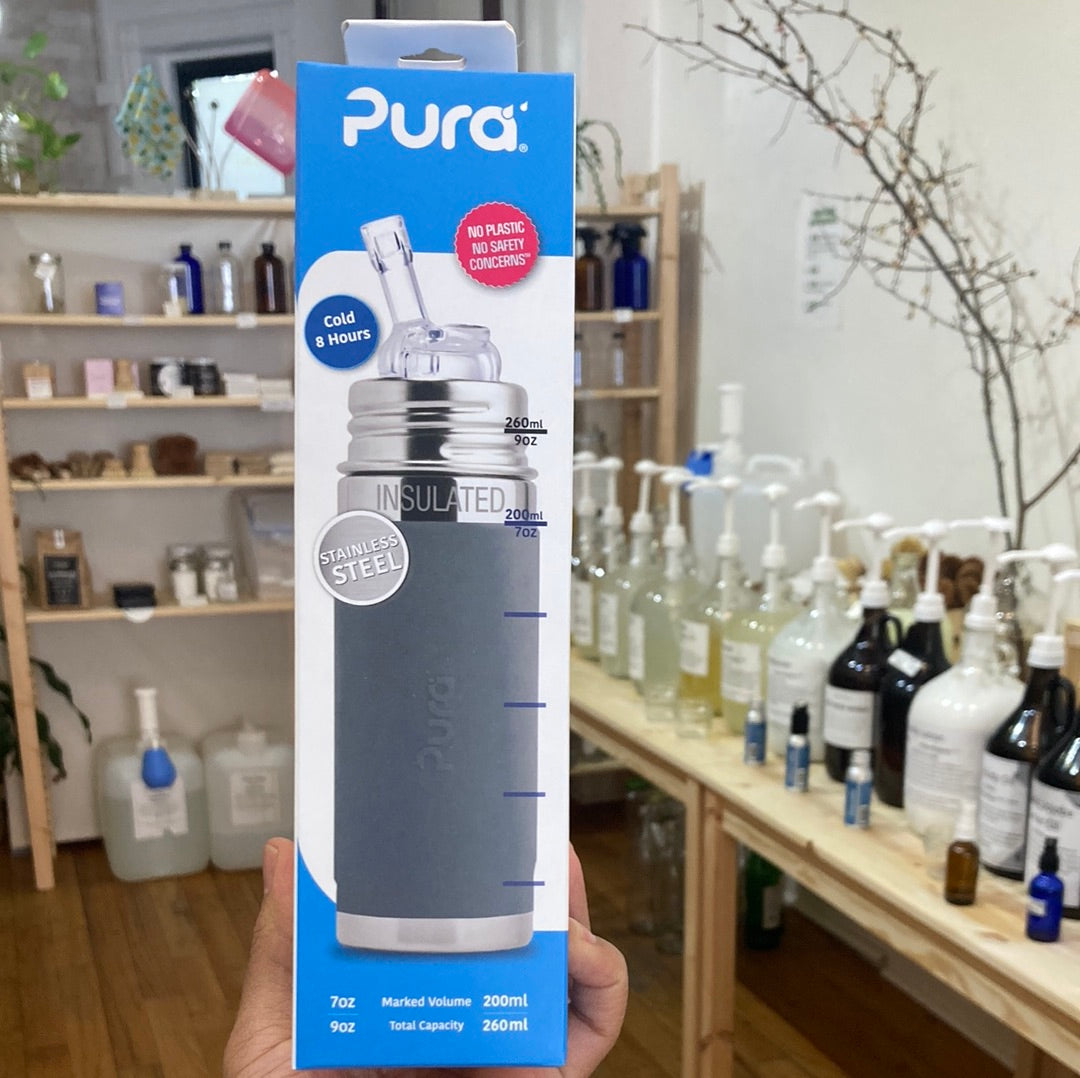 Pura Kiki 9oz Insulated Straw Bottle